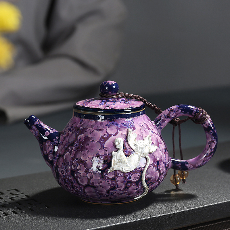 Variable coppering. As silver tea set a pot of 22 cup kung fu tea set office home portable is suing ceramic teapots