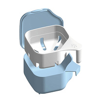 False Tooth Box Storage Tooth Box Japan False Tooth Cup Double false tooth cover box Older denture care box Non-toxic