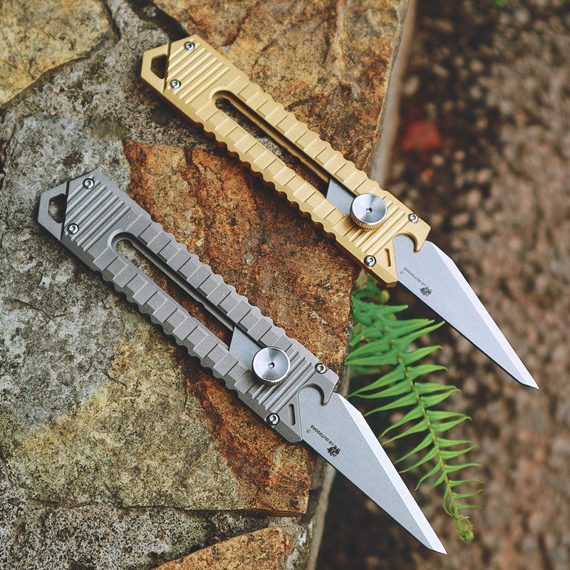 HANDao titanium EDC tactical utility knife multi-function combination tool portable pocket knife paper knife