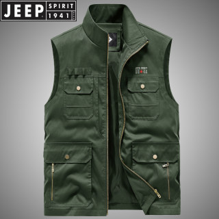 JEEP multi-pocket vest outdoor casual work vest