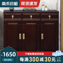 New Chinese solid wood shoes cabinet Home entrance Xuanguan large capacity lockers modern simple minimalist containing furniture Xuanguan cabinet