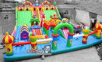Bear infested 200 flat bouncy castle trampoline can be customized as an air mold inflatable toy slide large equipment