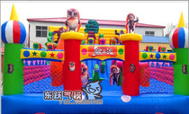 Bear intry big slide inflatable castle trampoline can be fixed to make Air model inflatable toy slide large equipment