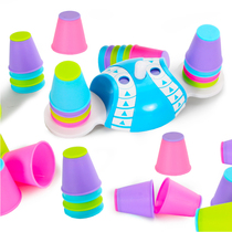 Childrens party parent-child game early education board game quick response set cup stack color quick identification game toy