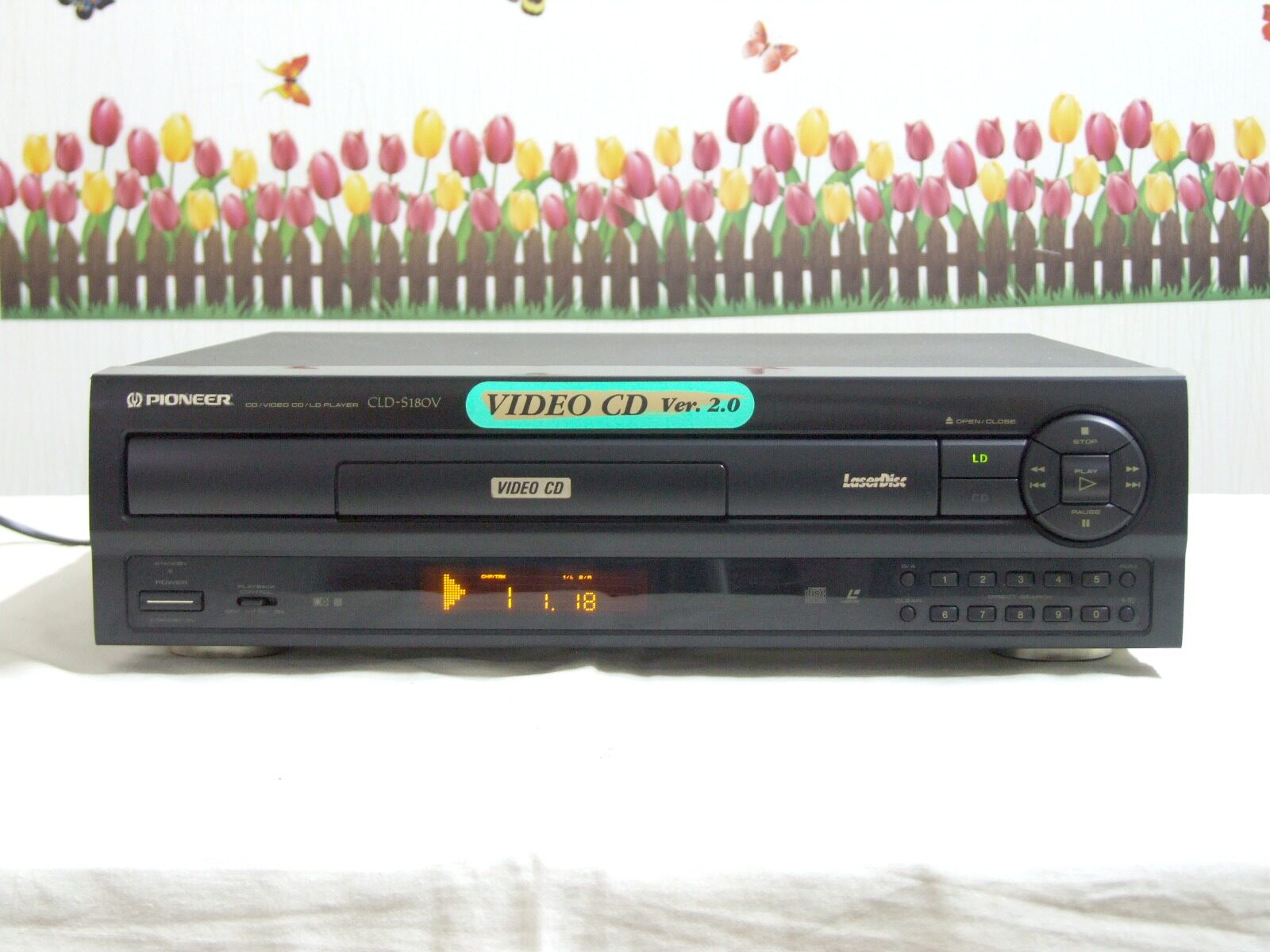 Secondhand Deming Electronic PIONEER Pioneer Big Movie Player -S180V CD LD Nissan original dress-Taobao