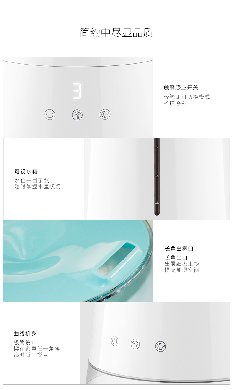 hướng dẫn sử dụng máy tạo ẩm deerma Máy tạo độ ẩm Feike công suất lớn câm nhà văn phòng máy lạnh điều hòa không khí máy nhỏ mini FH9227 - Máy giữ ẩm máy humidifier