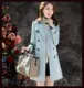 Bộ đôi Mingpu Li Trench Áo khoác nữ Lady Temperament Slim Elegant Mid-long Women Trench Coat Women 2020 Sản phẩm mới - Trench Coat