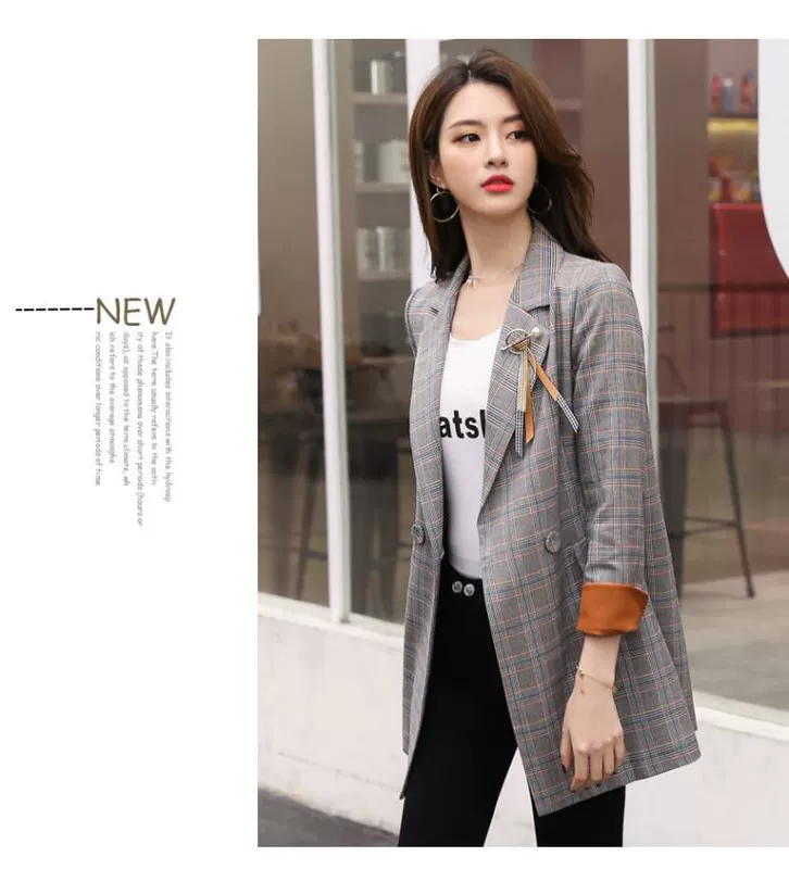 Áo dài mùa xuân mới 2018 cho phụ nữ tay dài mùa xuân mới - Business Suit