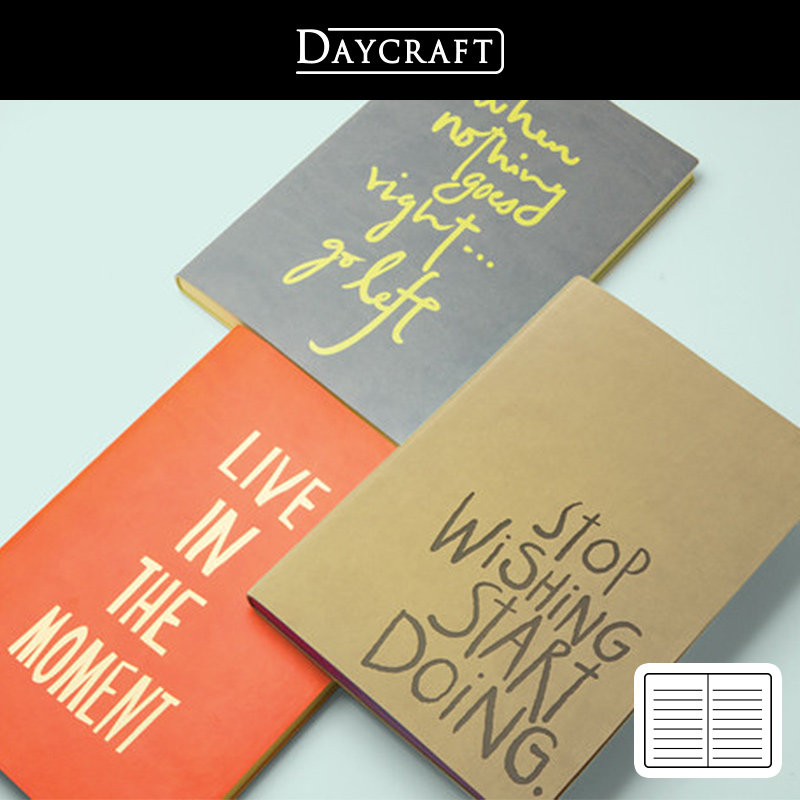 Hong Kong Daycraft De Geff flagship nameplate quotations series A5 horizontal line notebook notebook notebook hand book (six choices)