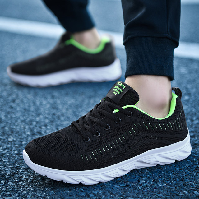 Clearance Broken Code Pick-up Men's Mesh Breathable Casual Sports Shoes Lightweight Soft Soled Student Running Shoes Work Shoes Trendy