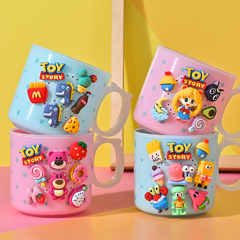 Cartoon cute mouthwash Cup girl household tooth cylinder children brush Cup personality baby cylinder student toothbrush cup