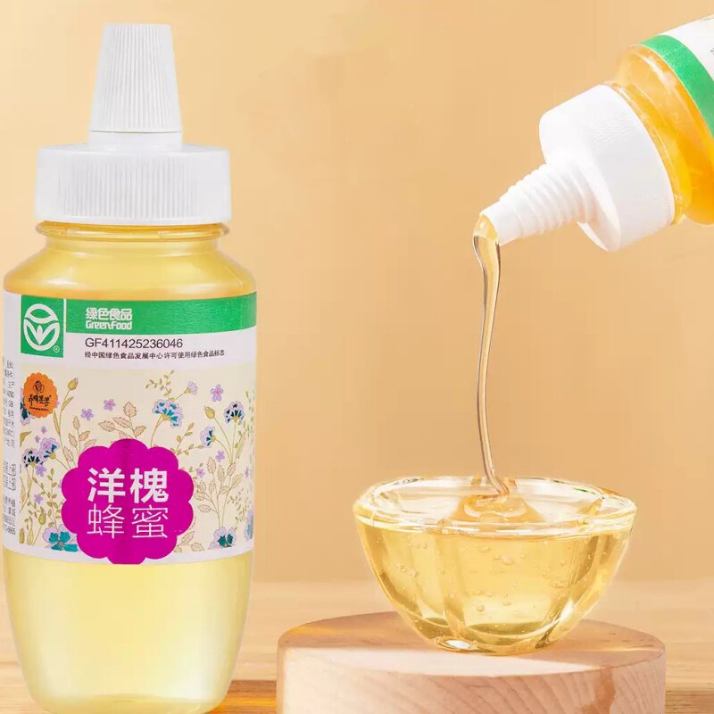 【绿色食品权威认证】养蜂婆婆蜂蜜纯正天然洋槐蜂蜜挤压瓶装250g