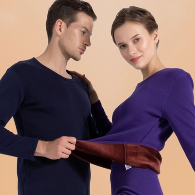 俞兆林全棉加绒加厚贴身保暖内衣