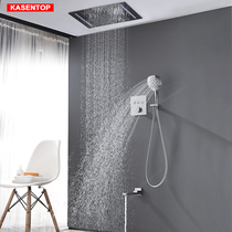 kasentop keshenn concealed thermostatic shower head Home embedded wall-style button panel Smart large top spray bath