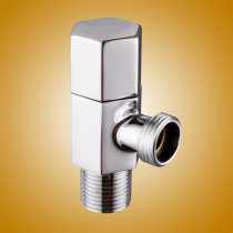 Five-star hotel bathroom accessories Hot and cold universal copper thickened angle valve Hexagonal angle valve