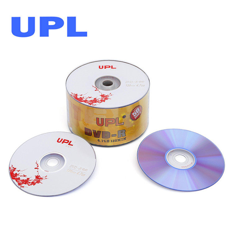 New UPL Uber Lotte White Plum Blossom DVD Discs 16X-R burn blank 50 pieces of plastic packaging manufacturer direct sales