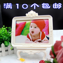 Hot sale of new Euro style fields Park baby creative cartoon children photo frame swinging table 7-inch movie-building wedding yarn frame