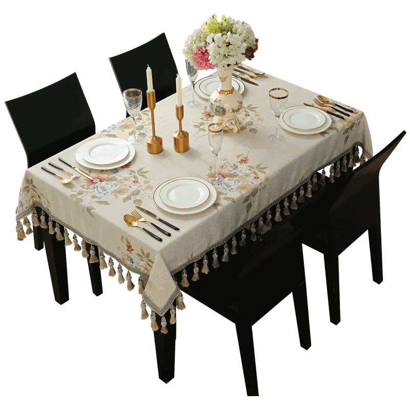 American country dining table cloth Rectangular desk Coffee table Small square cloth Living room