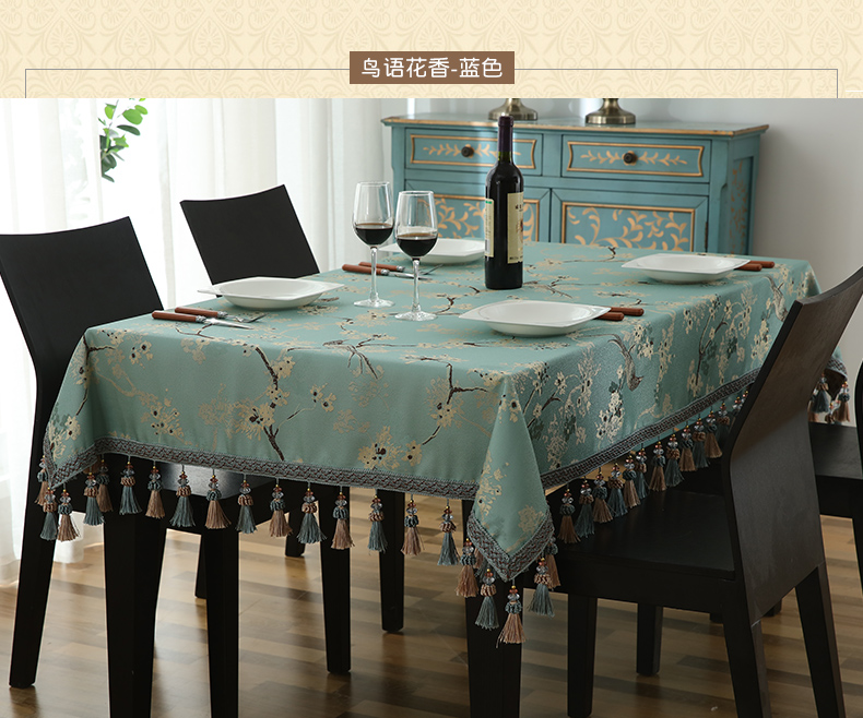 sống hộ gia đình châu Âu chữ nhật vải vải vải bảng mat Tây Nguyên Đán cổ điển elip vàng - Khăn trải bàn khăn trải bàn nhỏ