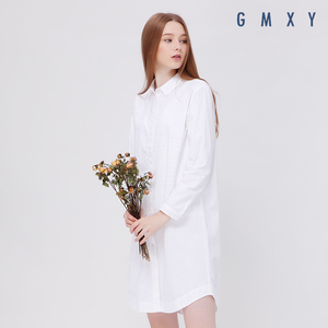 Gumu Xiyang GMXY2017 mùa thu của phụ nữ new cuff thêu áo đầm L565304