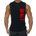 Chuyên nghiệp lỏng thủy triều lớn chia nhỏ tập thể dục vest thể hình đào tạo cơ bắp người đàn ông cơ bắp thể thao bông vest ao ghi le Áo vest cotton