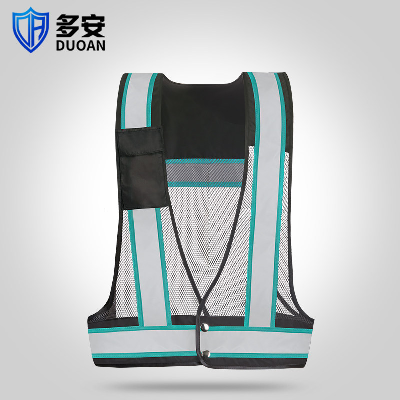 Driver's scooter Reflective Waistcoat Safety Workwear Night Riding Vest Summer Mesh Marclamping Custom Logo