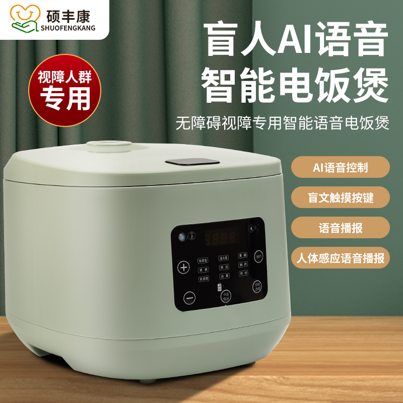 Intelligent Braille Voice Rice Cooker with Human Body Sensing, Flashing Alerts, Ai Voice Control, and Accessibility Modification for the Disabled