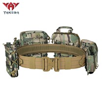 Yakoda ceinture tactique extérieure réglable multi-fonctionnelle modulaire combinée ceinture camouflage noir ensemble complet