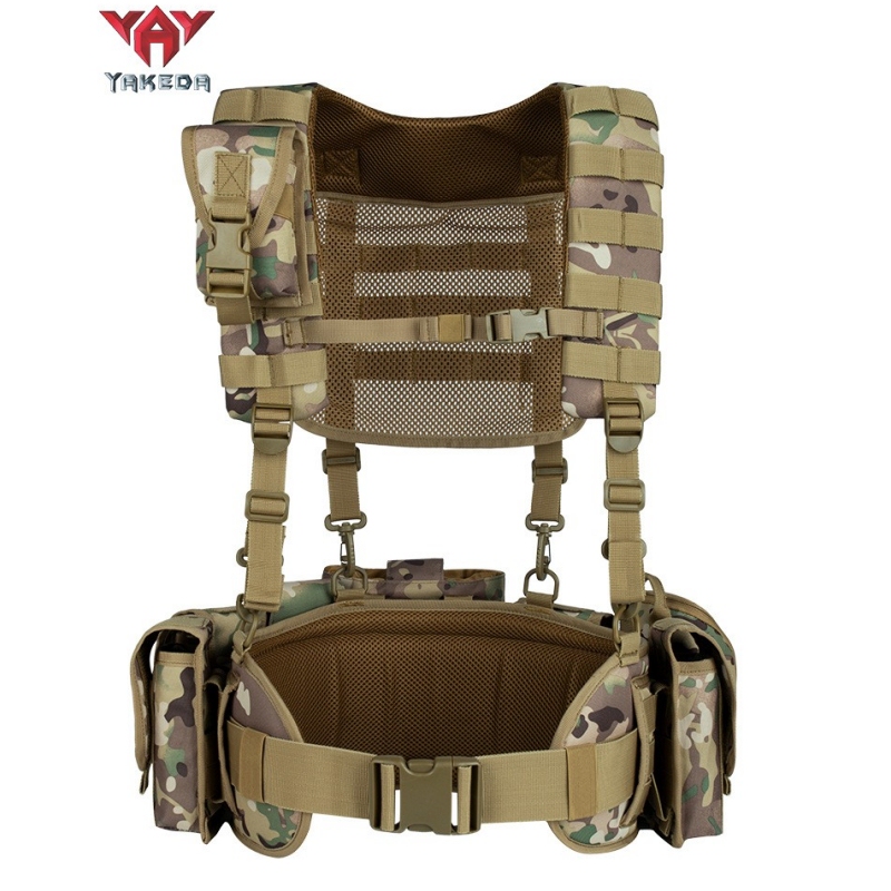 Yakoda Tactical Vest Military Enthusiast Lightweight Multifunctional Vest Gear Molle Vest Harness Waist Belt