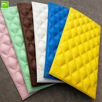 New tatami wallpaper self-adhesive three-dimensional soft bag wall sticker thick bedroom bedside foam waterproof anti-collision wall