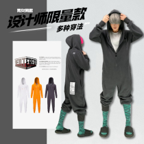 Filtered autumn and winter clothing street dance skateboarding and snow sports suit street hooded sweatshirt zipper jumpsuit men and women trendy