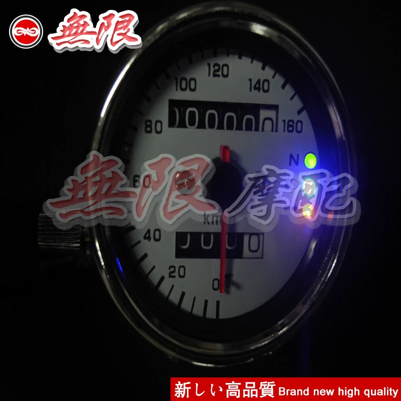 Retro CB SR400 bay trên cỏ cb400ss Tianjun GN250 đầu micro mét retro - Power Meter