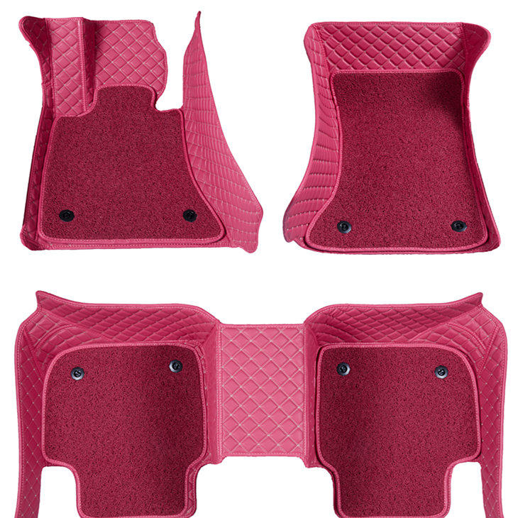 Car footbed women full circle Foos polo Golf 7 Audi a4lCorolla Honda pink silk ring cushion