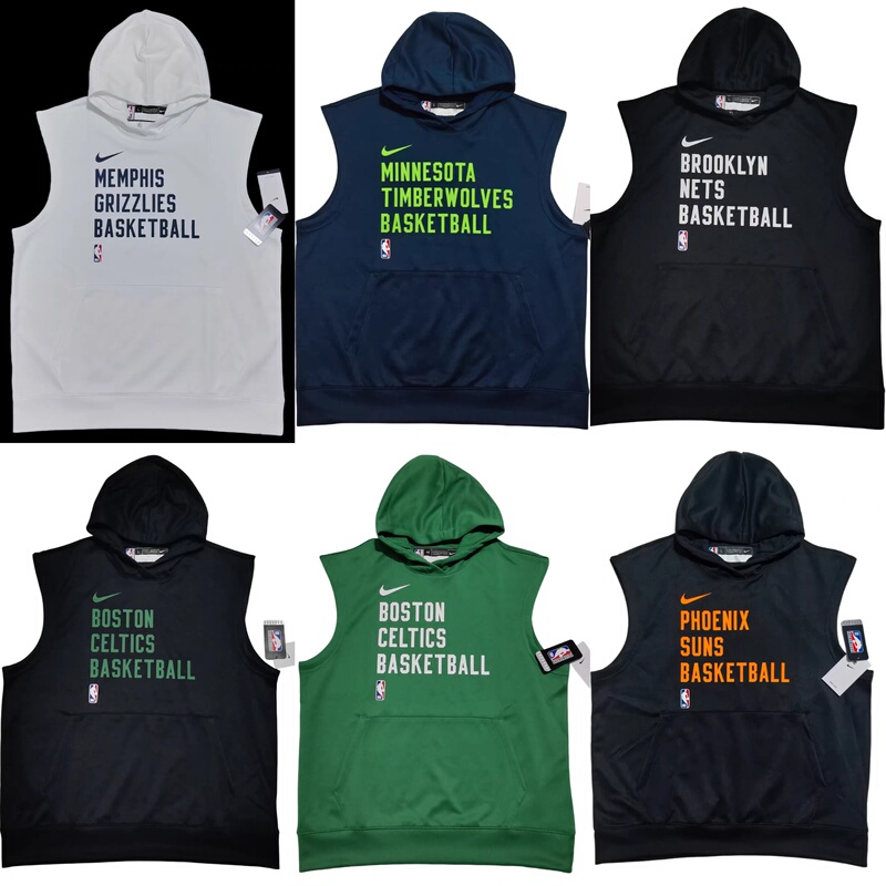 Nike Grizzlies Suns Celtics Timberwolves Nets Gi Player Version 23-24 Quick-Drying Sleeveless Vest Hoodie Nike Grizzlies Suns Celtics Timberwolves Nets Gi Player Version 23-24 Quick-Drying Sleeveless Vest Hoodie