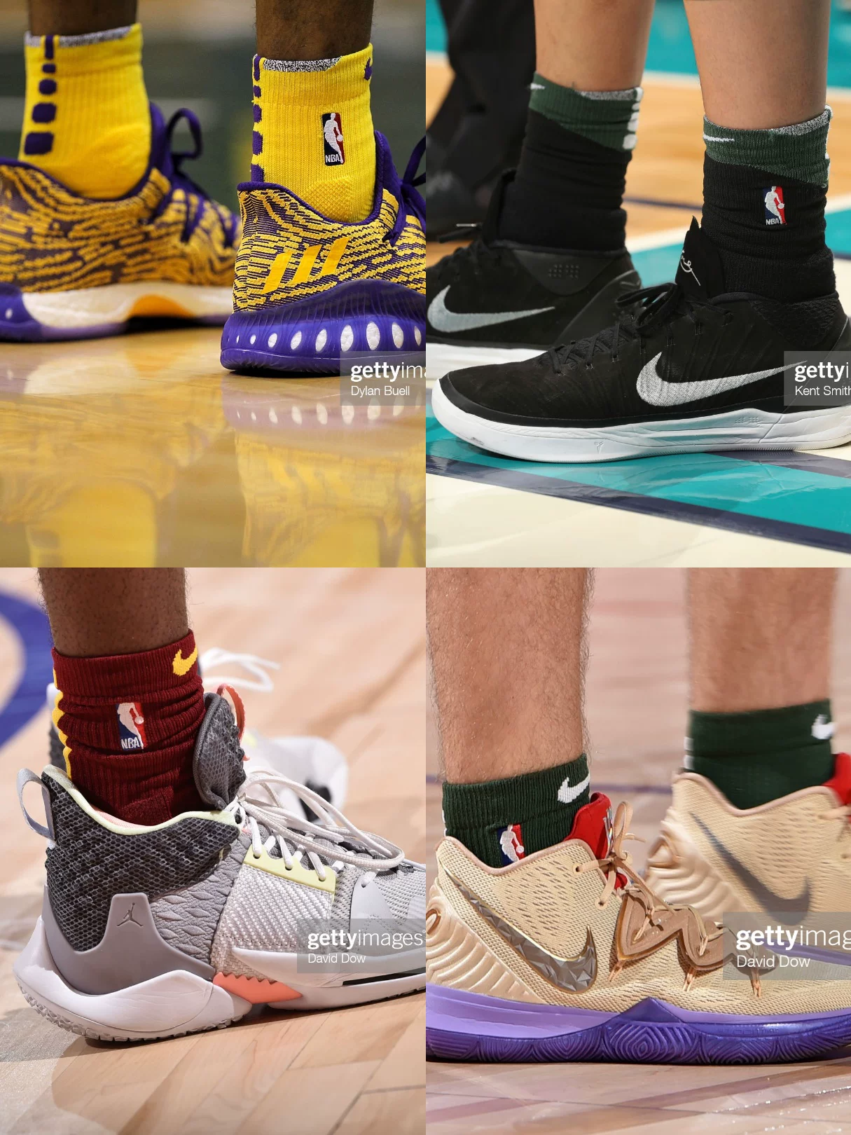 Версия игрока Nike GI Warriors Hornet Raptors Black and White GRIP Power Low Middle-high Gangs Basic Socks Basketball socks