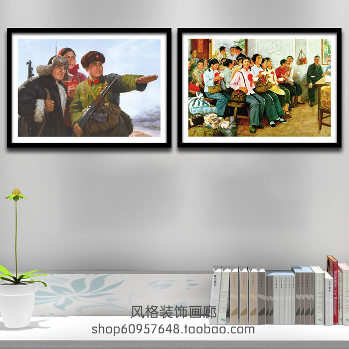 Cultural Revolution Posters, Hanging Paintings, Old Posters from the Revolutionary Era of the 50S-70S, Vintage Nostalgic Decorative Paintings