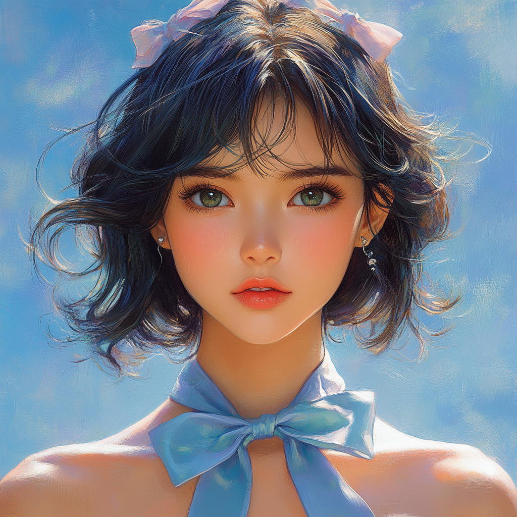 星辰猫领结头花