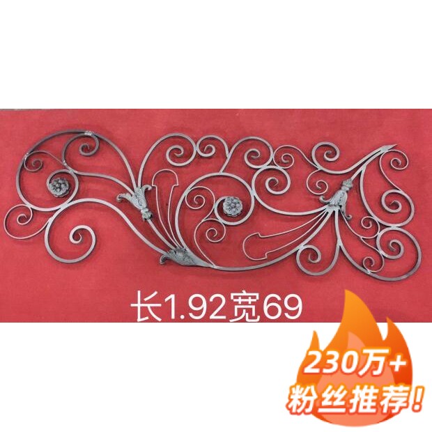 Eurostyle Luxury Iron Art Stairway Armrest Flower Upscale Hotel Hallway Accessories Flower Indoor outdoor cooked iron guardrails