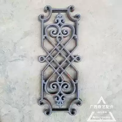 Wrought iron accessories cast iron flower big flower good welding ductile iron flower accessories iron gate pillar accessories