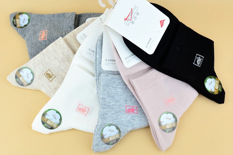 Vớ Hua Dannu * tất nữ mùa thu và mùa đông trong những đôi tất cotton dày màu kẹo vớ cotton đơn giản chuyên sỉ lẻ quần tất