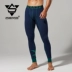 Phần mỏng mùa thu và mùa đông quần legging nam bó sát thể thao quần lót gợi cảm ấm áp quần cotton eo thấp quần dài nam legging nữ Quần nóng lên
