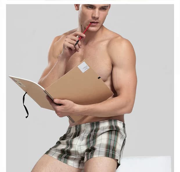Quần cotton kẻ sọc mới cho nam Quần nhà thấp eo nam Quần boxer Quần short Arroyo Đàn ông Quần Pyjama quần áo thể thao