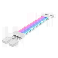 Белая неоновая линия 2 × 8PIN видеокарта.