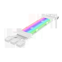 Белая неоновая линия 3 × 8PIN -графическая карта линия