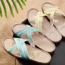 Shuo brand high-end home linen slippers deodorant and comfortable four seasons summer non-slip home wear antibacterial non-stinky feet