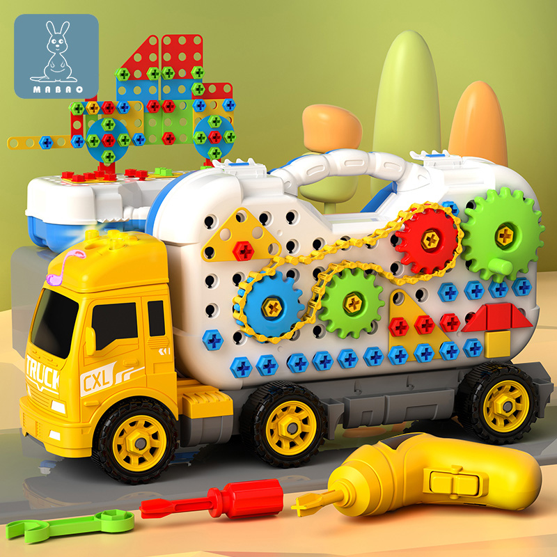 Screw Screws Puzzle Toys Children's Toolbox Electric Drills Hands-on Assembly Repair Boy Demolition Engineering Car Suit