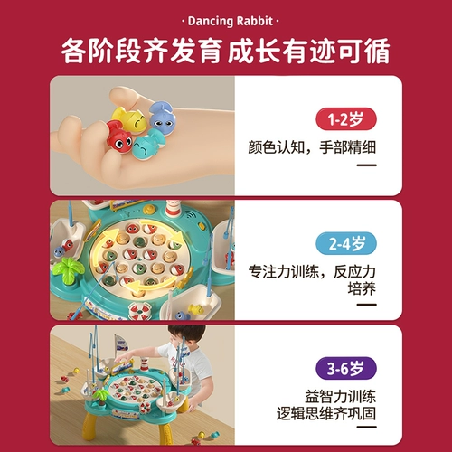 Детские электрические магнитные рыбки для рыбалки подходит для мужчин и женщин, раннее развитие, 3 лет, подарок на день рождения