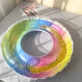 Мультяшный плавательный круг, блестки для ногтей для детей и взрослых подходит для мужчин и женщин, надувной Слинки, увеличенная толщина