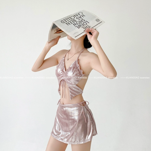 Купальник, сексуальное нижнее белье, комплект, премиум класс, 3 предмета