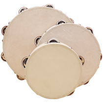 Childrens sheepskin tambourine dance performance props hand drum teacher uses kindergarten Orff percussion instrument
